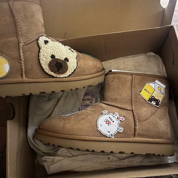 Custom made authentic Ugg Mini winter boot,chestnut, WSize 7, - Picture 4 of 8